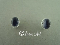 Oorbellen Lapis lazuli ovaal